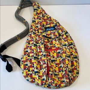 Kavu Red and Yellow Backpack Vibrant Design